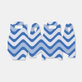 Blauw Golflijn Patroon Bedankdoosjes (Uitgevouwen)