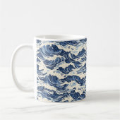 Blauw Golfpatroon Koffiemok (Links)