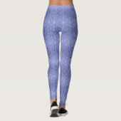Blauw golfpatroon Licht Donkere streep Abstract Leggings (Achterkant)