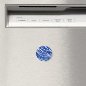 Blauw golfpatroon magneet (Insitu (Vaatwasser))