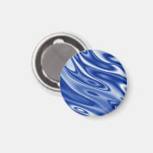 Blauw golfpatroon magneet (Voorkant / Achterkant)