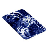 Blauw golvend patroon magneet (Rechterzijde)