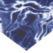 Blauw golvend patroon  tafelkleed (Gekanteld)