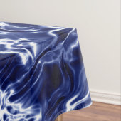 Blauw golvend patroon  tafelkleed (Voorbeeld)