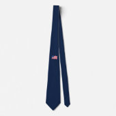 Blauw golvende Amerikaanse vlag stropdas (Voorkant)