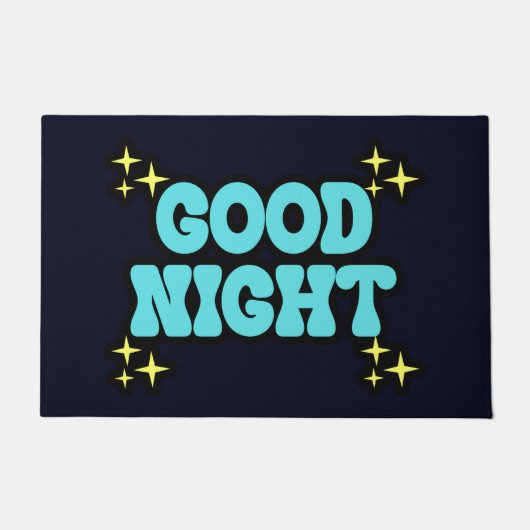 BLAUW GOOD NIGHT DEURMAT (Voorkant)