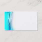 Blauw gordijn visitekaartje (Achterkant)