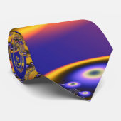 Blauw goud 3 stropdas (Opgerold)