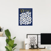 Blauw Goud 50e Verjaardag 50 Redenen Waarom We Van Poster (Thuiskantoor)