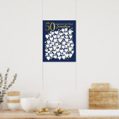 Blauw Goud 50ste verjaardag 50 redenen waarom we v Poster (Keuken)