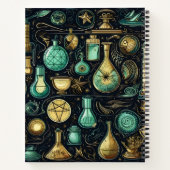 Blauw-goud-alchemie Notitieboek (Achterkant)