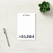 Blauw Goud Appel Boekenplank Persoonlijke Docent Post-it® Notes (Kantoor)