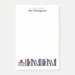 Blauw Goud Appel Boekenplank Persoonlijke Docent Post-it® Notes