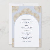 Blauw Goud Aqiqah jongen Kaart (Voorkant)