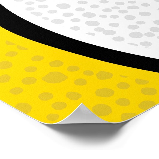 Blauw Goud Basketbal Team Kleuren Feest Welkom Poster (Hoek)