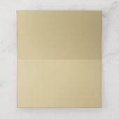 Blauw Goud Celestial Bruiloft Plaatskaartje (Binnenkant ongevouwen)