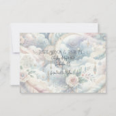 Blauw Goud Celestial Moon Save the Date (Achterkant)