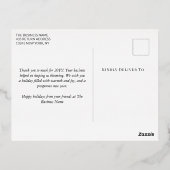 Blauw Goud Confetti Zakelijk Prettige Feestdagen (Achterkant)