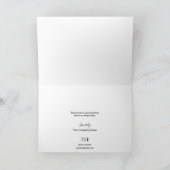 Blauw goud Custom Klantwaardering Bedankkaart (Binnen)