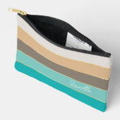 blauw goud Custom Summer Color Block Stripes Etui (Open)