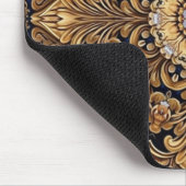 Blauw Goud Decoratieve Mousepad Muismat (Hoek)