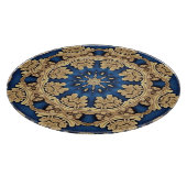 Blauw Goud Decoratieve Snijplank (Hoek)