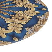 Blauw Goud Decoratieve Snijplank (Hoek)