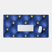 Blauw Goud Diamant Getuft Bureaumat (Keyboard & Muis)