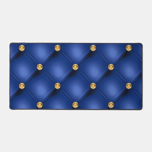 Blauw Goud Diamant Getuft Bureaumat (Voorkant)