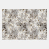 Blauw Goud Dierenprint Inpakpapier Vel (Voorkant 3)