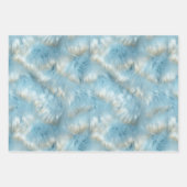 Blauw Goud Dierenprint Inpakpapier Vel (Voorkant 2)