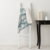 Blauw Goud Dierenprint Sherpa Deken (In situ)