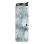 Blauw Goud Dierenprint Thermosbeker (Gedraaid links)
