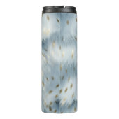 Blauw Goud Dierenprint Thermosbeker (Achterkant)