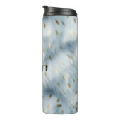 Blauw Goud Dierenprint Thermosbeker (Geroteerd rechts)