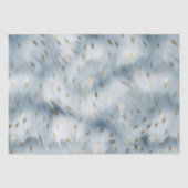 Blauw Goud Dierenprint Tissuepapier (Voorkant)