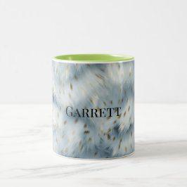 Blauw Goud Dierenprint Tweekleurige Koffiemok