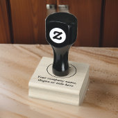 Blauw goud en wit marmer rubberstempel