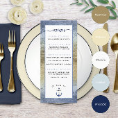 Blauw & Goud ⚓️ Evenement of Naamse Bruiloft Menu