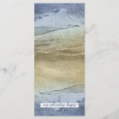 Blauw & Goud ⚓️ Evenement of Nautilus Huwelijk Menu (Achterkant)