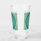 Blauw Goud Fantasy Mandala Glas (Rechts)