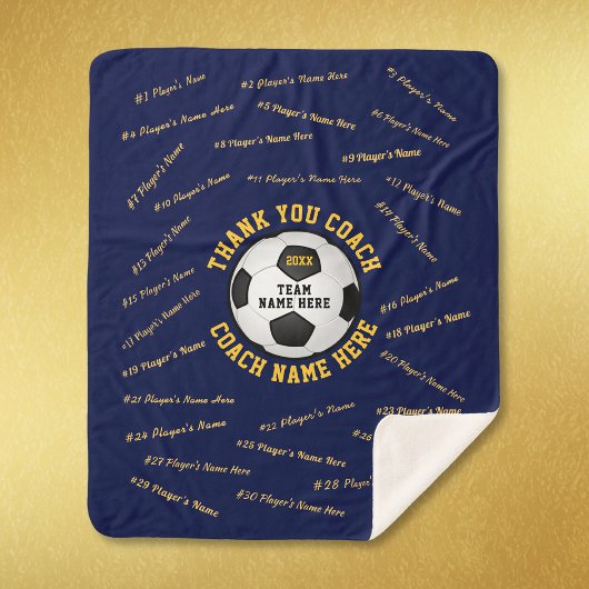 Blauw Goud, Geschenkideeën voor Voetbal coaches, V Sherpa Deken