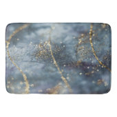 Blauw Goud Glitter Glam 1 Badmat (Voorkant)