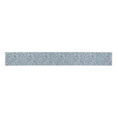 Blauw Goud Glitter Luipaard Patroon Grosgrain Lint (Voorkant)