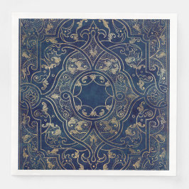 Blauw goud  goud servet