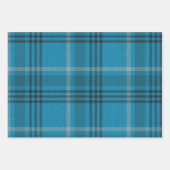 Blauw, Goud, Groen Plaid Inpakpapier Vel (Voorkant)