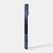 Blauw Goud Handgeschilderde Alcoholinkt iPhone 15 Case (Rechterkant)