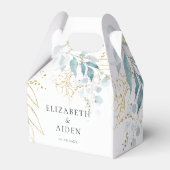 Blauw Goud ( Imitat ) Wit Bruiloft Collectie Bedankdoosjes