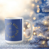 Blauw Goud Kerstmis Ho Ho ID1009 Koffiemok