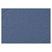 Blauw Goud Kerstmis Typografie Patroon#36 ID1009 Tafelkleed (Voorkant (Horizontaal))